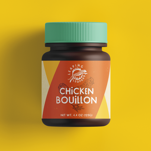 Farm label with the title 'Chicken Bouillon Label Design'