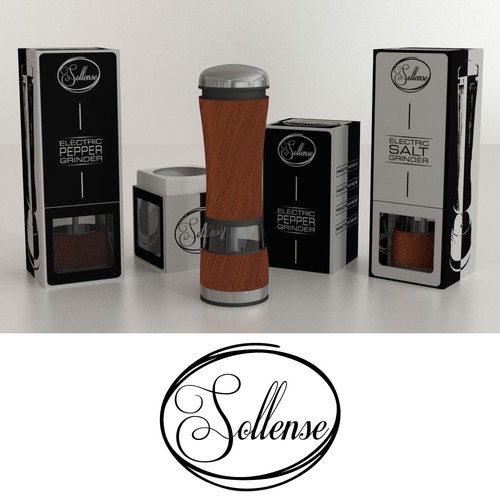 Salt packaging with the title 'Packaging For Electric Ginder'