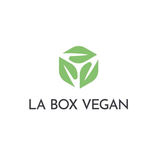 Healthy food design with the title 'Logo for monthly subscription vegan box'