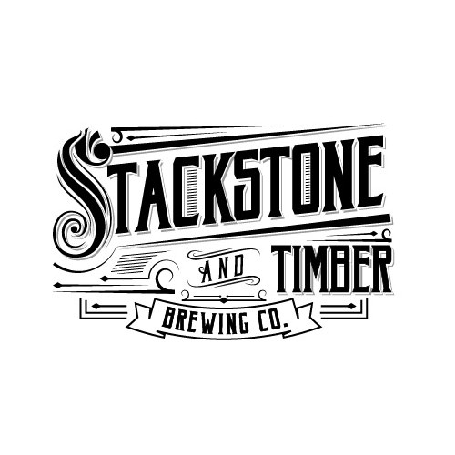 Brewery logo with the title 'Stackstone and Timber Brewing Co.'