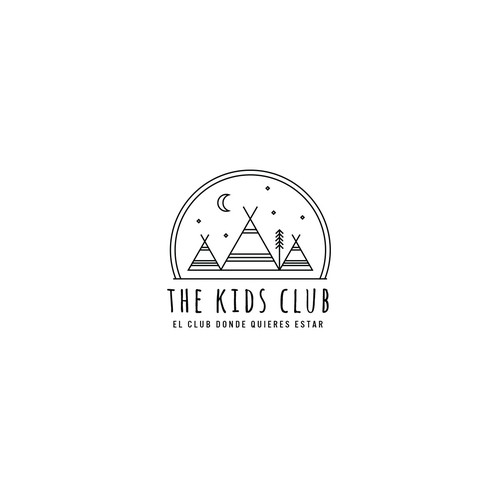 American Indian design with the title 'The Kids Club logo'