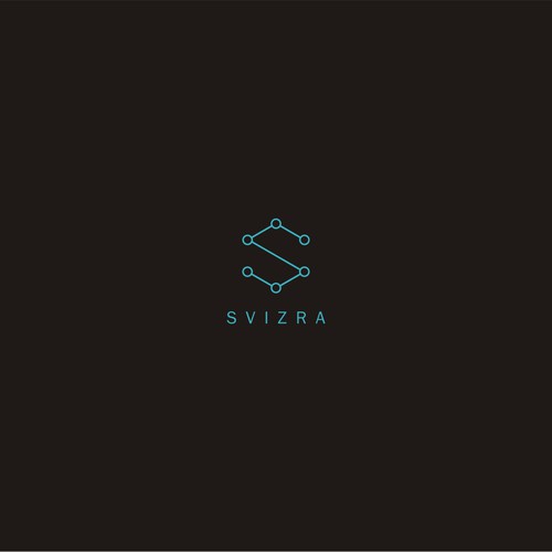 Pixel logo with the title 'svizra'