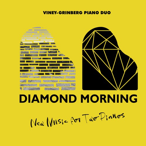 Black artwork with the title 'Piano Music Album Cover'