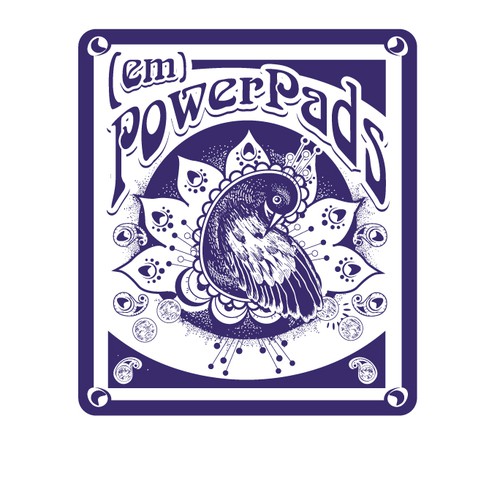 Adobe Illustrator artwork with the title 'logo-illustration for (em)PowerPads'