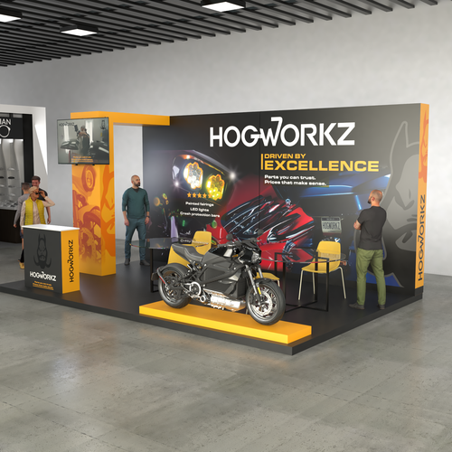 Display design with the title 'stand'