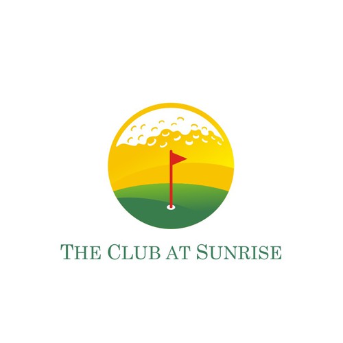 Golf course logo with the title 'The Club at Sunrise - Golf Course'