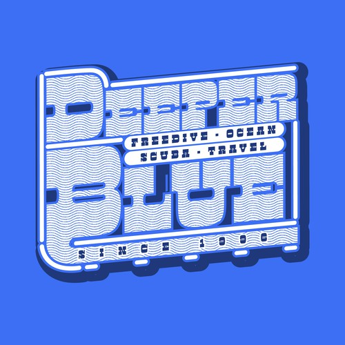 Agriculture t-shirt with the title 'Deeper Blue Retro Logo'