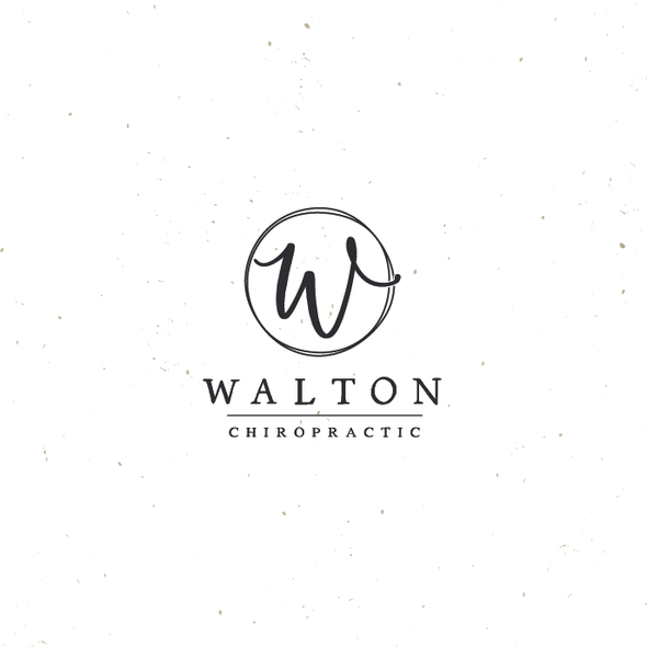 Magnolia design with the title 'Walton Chiropractic'