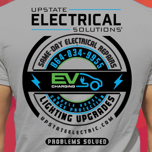 Technology t-shirt with the title 'ELECTRICAL SOLUTIONS'