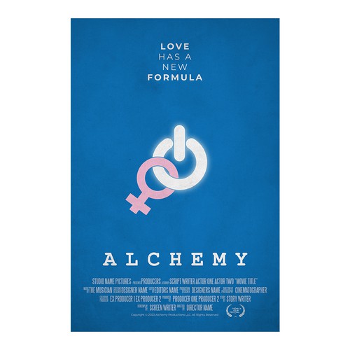 Love design with the title 'Design a new poster for a successful American feature film'