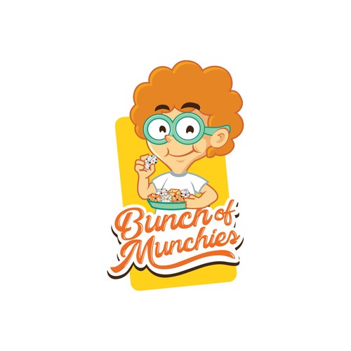 Mascot t-shirt with the title 'Bunch of Munchies'