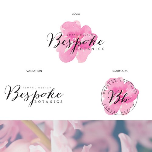 Pink brand with the title 'Floral Logo'