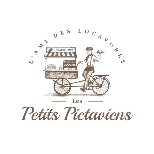 Cart design with the title 'Les petits pictaviens'