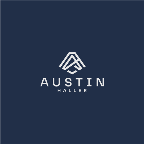 Startup logo with the title 'A anh H monogram logo'