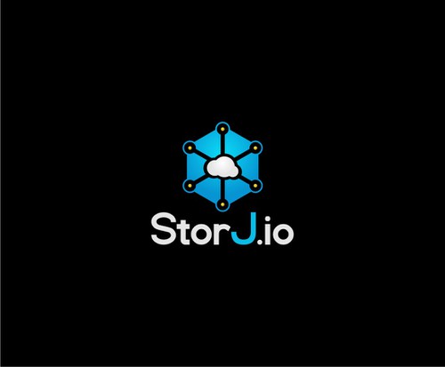 Dot logo with the title 'StorJ - Decentralized Cloud Solutions Logo'