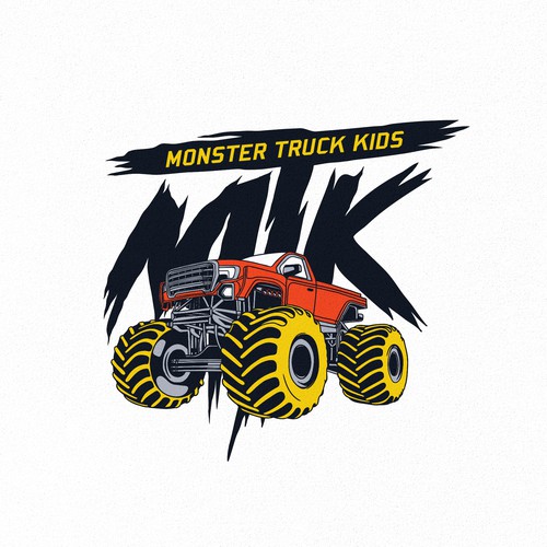 Truck logo with the title 'Monster Truck Kids'
