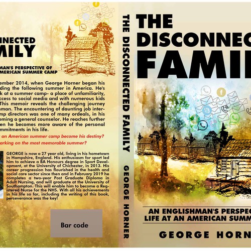 Nature book cover with the title 'book cover'