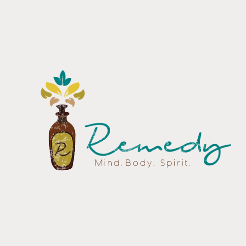 Body design with the title 'Logo concept for Remedy wellness'