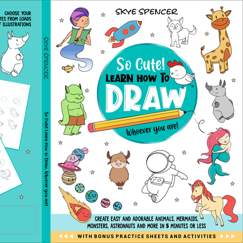 Drawing book cover with the title 'Learn How to Draw'