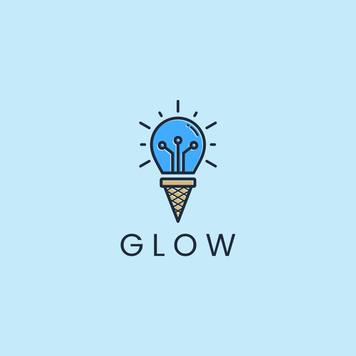 Ice cream brand with the title 'Glow'