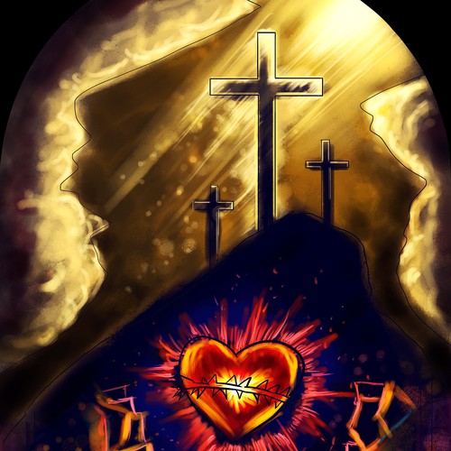 Love artwork with the title 'Church Window Design'