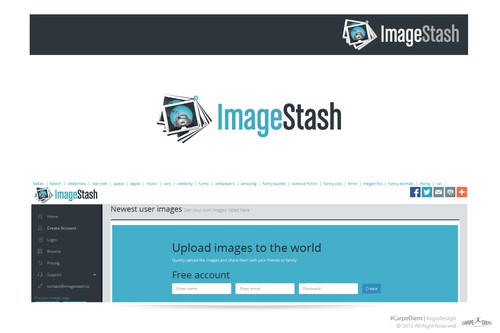 Hosting logo with the title 'Logo for image hosting service'