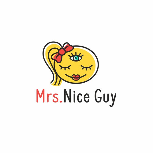 Third eye logo with the title 'Mrs Nice Guy'