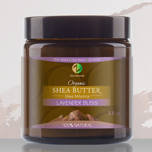 Cosmetics label with the title 'Product labels for Zion Naturals Inc.'