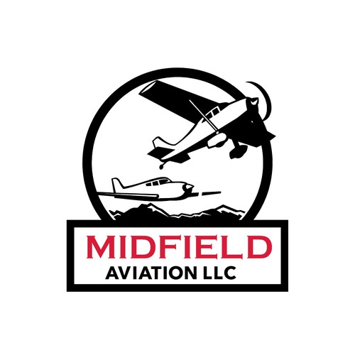 Airline and flight logo with the title 'Midfield Aviation LLC'