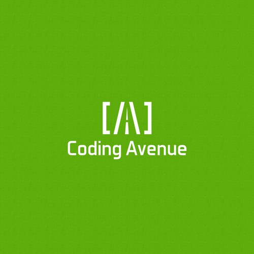 Creative design with the title 'Coding avenue - Logo'