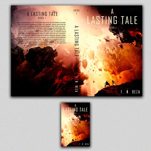Science-fiction book cover with the title 'A Lasting Tale'