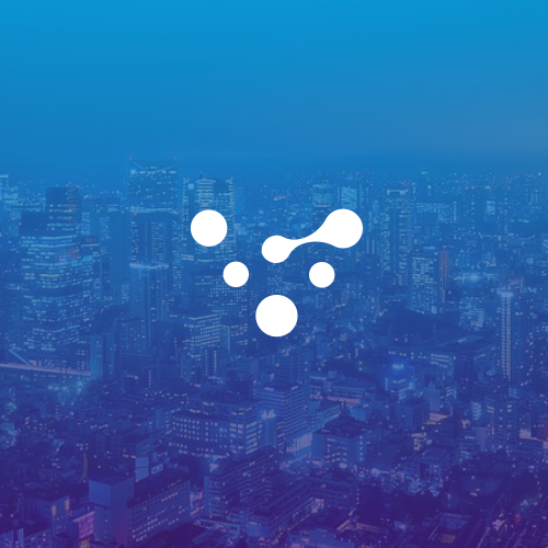 Icon logo with the title 'V + molecule '