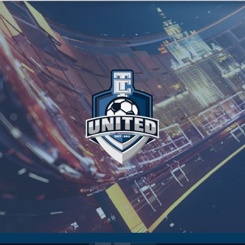 Sports apparel logo with the title ' TC United'