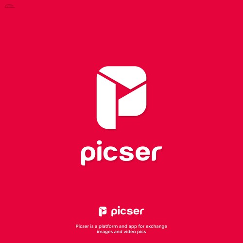 Platform logo with the title 'picser platform and app logo'