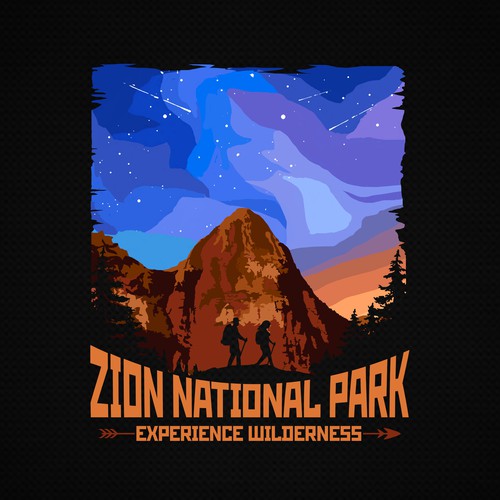 Travel t-shirt with the title 'Zion National Park'