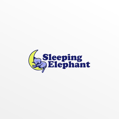 Sleep logo with the title 'slleping elephant'