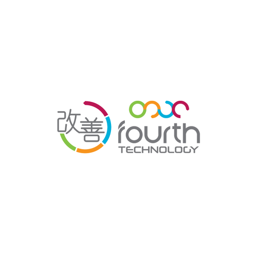 Chinese symbol logo with the title 'Logo Design for Fourth Technology'