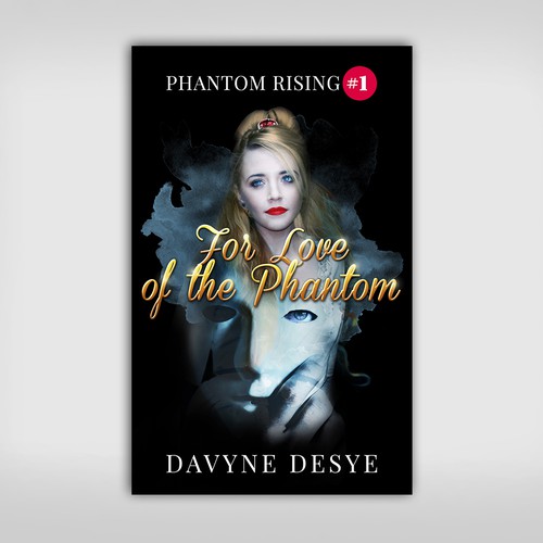 Photo editing design with the title 'eBook Cover "For Love of the Phantom"'