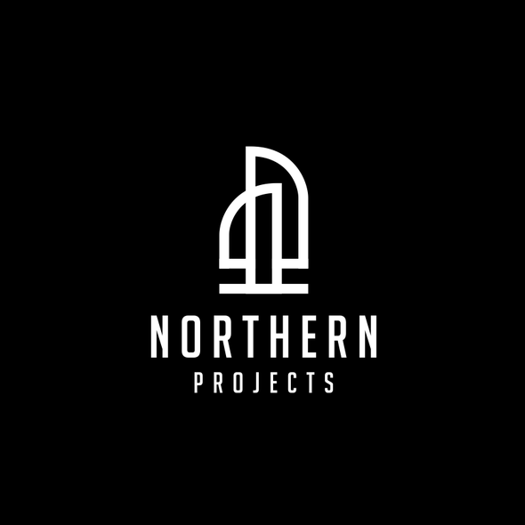 Skyscraper design with the title 'modern building'