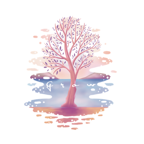 Growing design with the title 'Grow'