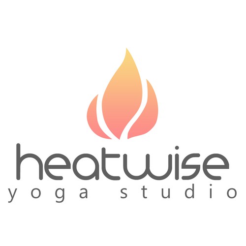 Heat logo with the title 'Balanced logo for yoga studio'