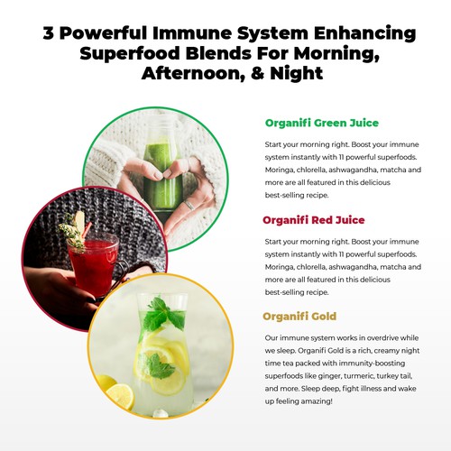 Product page design with the title 'Shopify Product page custom Design and Implementation '