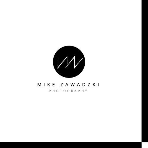 Photography logo with the title 'A Modern Dramatic Logo for Mike Zawadzki Photography'