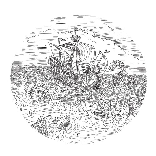 Ship artwork with the title 'McGraw-Hill growth strategy book'