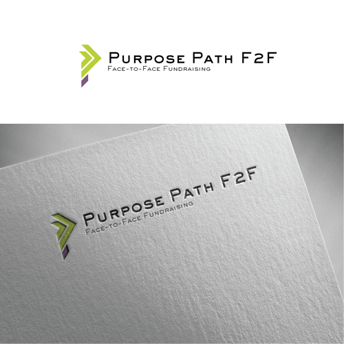 Futuristic brand with the title 'Futuristic logo for Purpose Path F2F - Face to Face Fundrising'