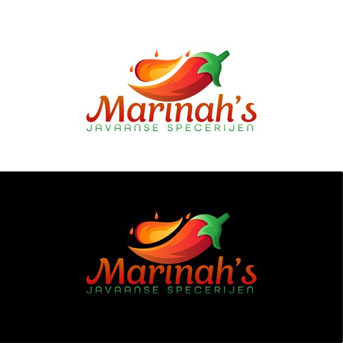 Chili pepper logo with the title 'Concept for Spices'