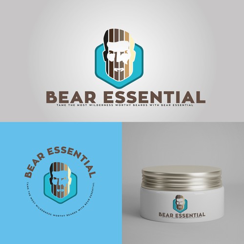 Essential oils logo with the title 'Bear Essential'