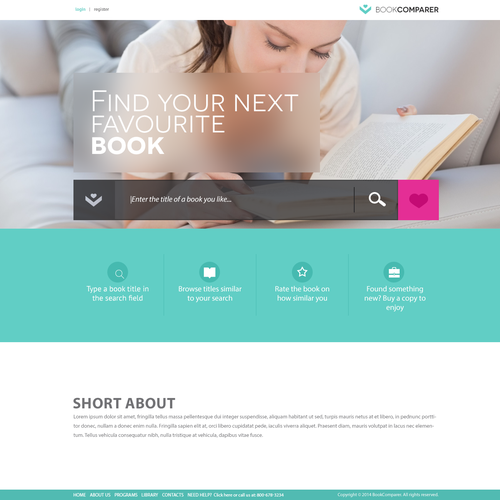 Stylish website with the title 'webpage design'