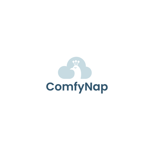 Peacock logo with the title 'comfynap'