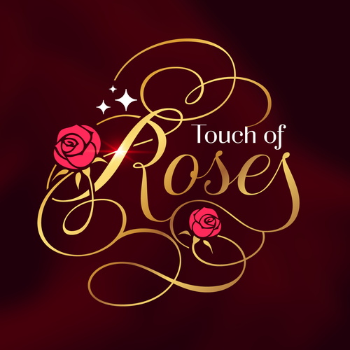 Rose logo with the title 'Logo for a rose (flower) arrangement company'